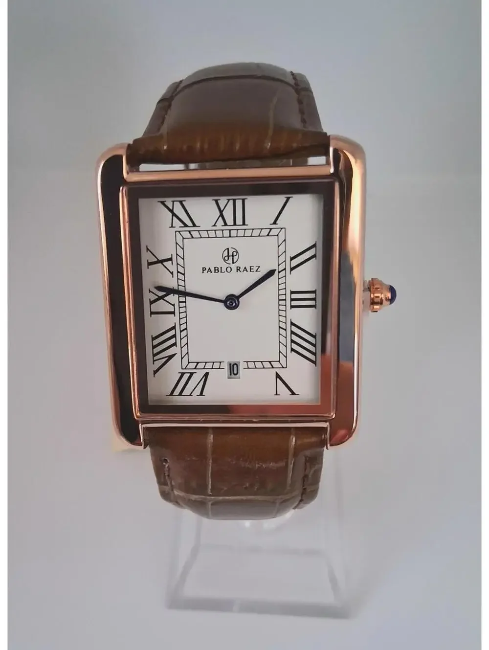 Brand‎ New 40mm Pablo Raez Must Tank Leather Men's Watch